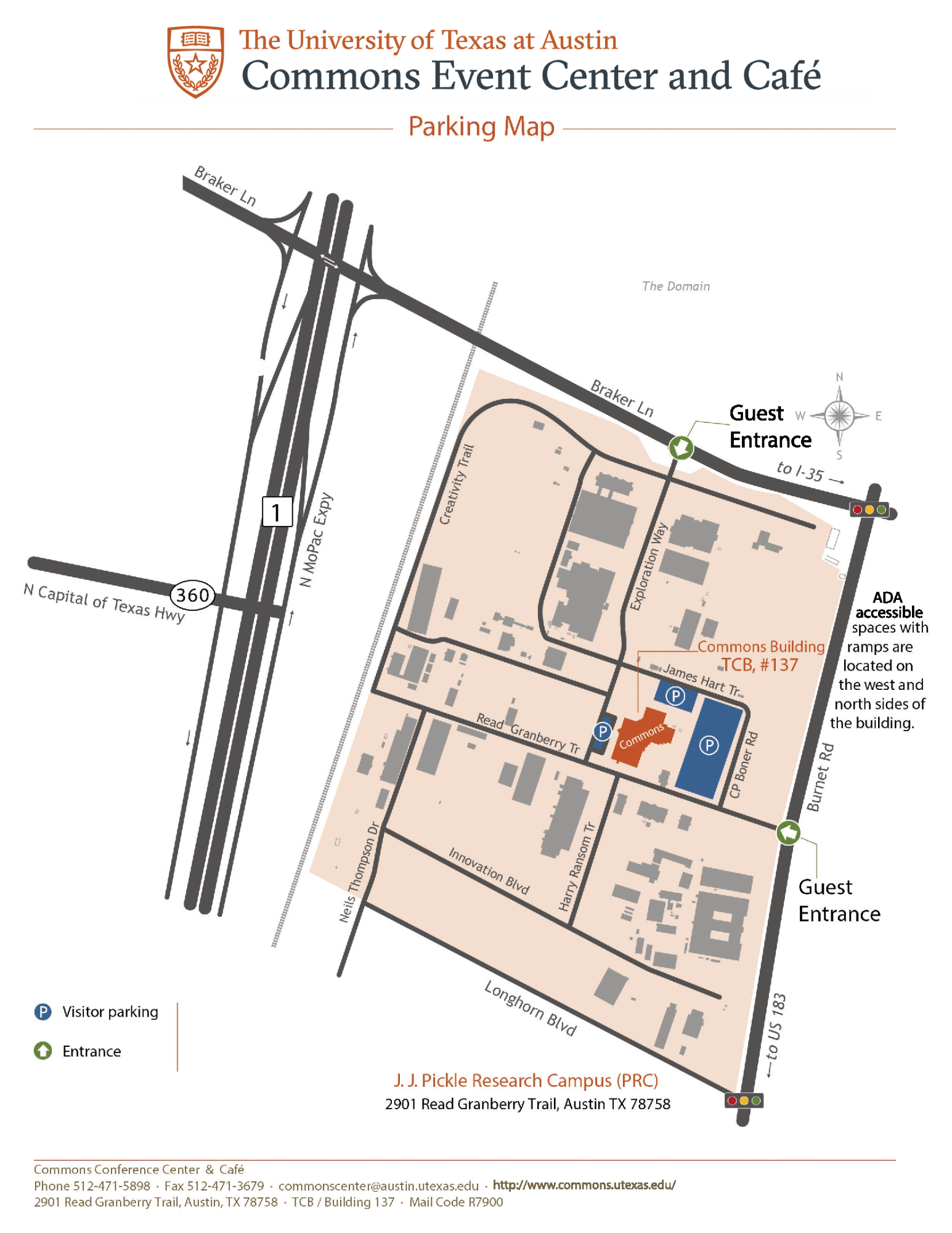 Commons Parking Lot Map