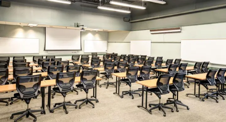 Stadium Room classroom seating back left