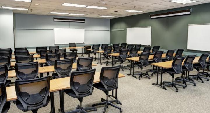 Bevo Room with classroom seating