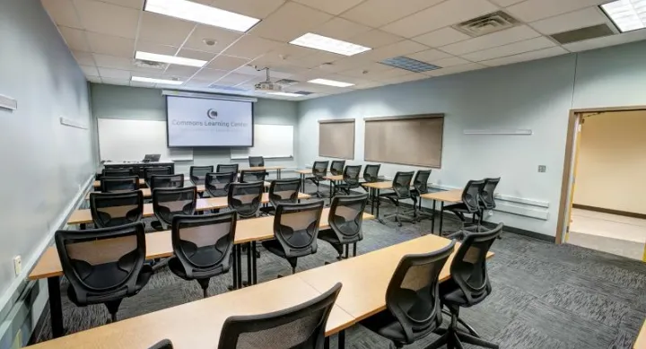 Mustang Room classroom seating back left